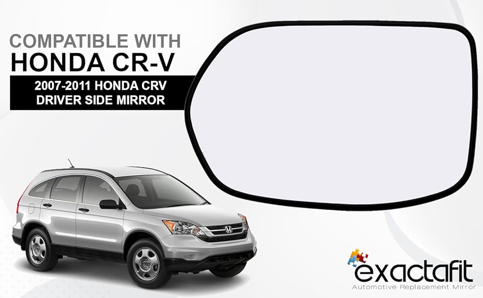 Driver Side Mirror Glass Assembly With Plastic Backing Plate (Non-Heated) Compatible - Foto 7