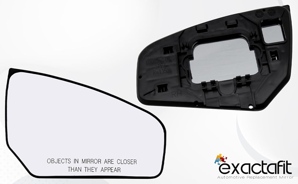 Passenger Side Mirror Glass For 2007-2012 Nissan Sentra Sedan - Non-Heated RH Replacement